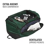 adidas Defender 5.0 Duffel, Durable Travel Gym Sports Bag for Men and Women, Team Dark Green, Small (42L)