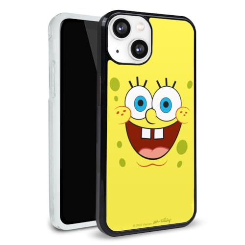 Spongebob Goofy Smile Face Protective Slim Fit Plastic Bumper Case Fits Apple iPhone 13