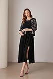 GRACE KARIN Party Dresses for Women 2024 Wedding Dresses for Bride Long Dresses for Women Formal A Line Midi Dress Black Dresses