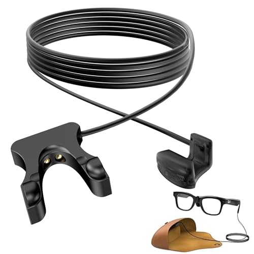 ToKismet Charging Cable Compatible with RayBan Meta Smart Glasses – 1.5M (4.9FT), Connects to Official Charging Case for Seamless Use While Wearing, Works with Wayfarer, Skyler, and Headliner