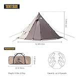 OneTigris 6 Person Teepee Tent