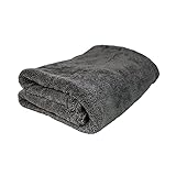 ExoForma Mega Car Drying Towel - Holds Up to 9 lbs, No Streaks, Scratches, or Water Spots | 1200 GSM Microfiber Double Twist Pile & Edgeless Design, 1 Quick & Effortless Dry - 24” x 36”