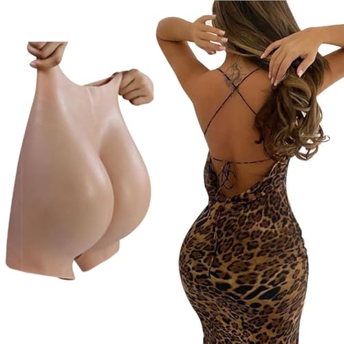 SooTTBE Silicone Butt Shaper Panties Hip Lift Enhancer High Waist Panty Fake Ass Push Up Soft Underwear for Women Drag Queen,Color 2,L