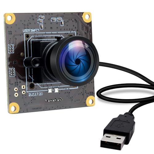 IFWATER 120fps USB Camera Module 4K High Speed Golf Swing USB Camera Wide Angle 110 Degree No Distortion Lens Lightburn Camera Industrial Security Camera Plug and Play for Windows Mac OS Jetson Nano