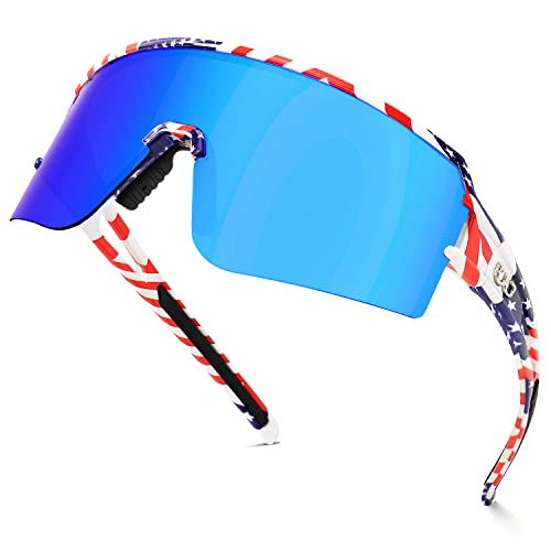 FMY Polarized Cycling Glasses Sports Sunglasses,UV400 Protection Eyewear Baseball Running Fishing for Men Women Youth