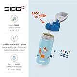 SIGG - Kids Miracle Water Bottle - Fox - Lightweight Aluminium with Leak-Proof Lid - One Hand Children's Drink Bottle - 13 Oz