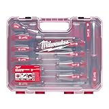 Milwaukee Set of 12 Tri-Lobe Screwdrivers 4932472003,Red