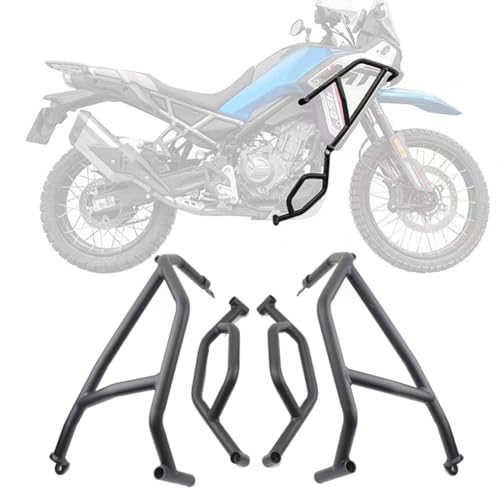 Steel Engine Guards Bumper for CFMOTO 450MT CF450MT 2024-2025 Upper Lower Highway Crash Bars Frame Sliders Stunt Cage Engine Falling Protection Bar CF Moto 450 MT 450-MT Motorcycle Accessories