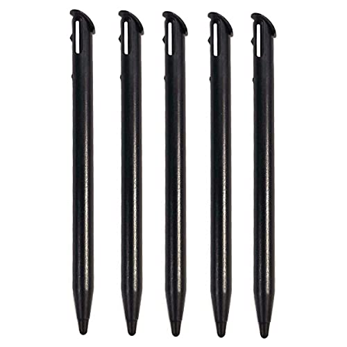 FainWan 5 Pack Stylus Pens Compatible with New 3DS XL 2015 Replacement Plastic Touch Screen Pen Set (Black)