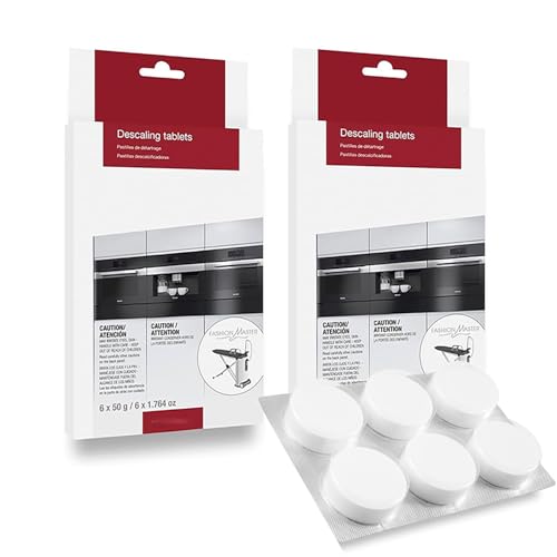 Coffee Maker Descaling Tablets, Can Remove Limescale, Grease, Residues, No Foreign Matter Residue, Prolong the Service Life of the Coffee Machine, Two Boxes (12 Tablets)