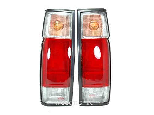 K1AutoParts (36cm Tall) Rear Taillights Tail Light Lamps For Nissan Navara D22 NP300 Single Cab / D21 1986-1997