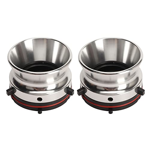 1 Pair Nab Hub Adapter, 10 Inch Opener Universal Loading Device, Polished Aluminum Reel to Reel Tape Nab Hub Adapter for ReVox, for Akai, for Teac, Reel to Reel Tape Recorder (Silver)