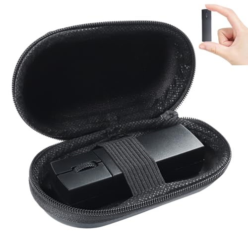 Wireless Mini Finger Mouse, Silent Dual-Mode Bluetooth & 2.4GHz, Ergonomic, Portable PC Mouse with Case, Compatible with MacBook, Chromebook