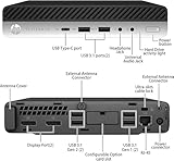 HP EliteDesk 800 G5 Mini Desktop Computer PC, 9th Gen Intel Core i5-9500T, 16GB DDR4 Memory, 512GB SSD, Keyboard & Mouse, WiFi, Bluetooth, Intel UHD Graphics 630, Windows 10 Pro (Renewed)