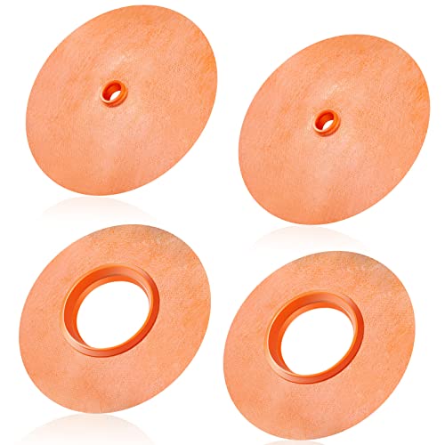 Fabbay 4 Pcs Rubber Gasket Kit Includes Mixing Valve 4-1/2 Inch and Pipe Seal 3/4 Inch Opening Waterproofing Round Gasket Head Seal for Shower Valve and Shower