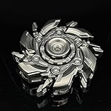 New Metal Deformation Mecha Fidget Spinner EDC Hand Spinner Fidget Toys Adult Anxiety Stress Relief Toys Office Desk Toys Gifts for Boyfriend and Father (Silver)