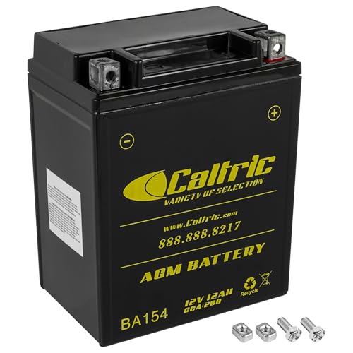 Caltric AGM Battery Compatible with Kawasaki VN700A Ltd 1985 / VN750A Vulcan 750 1986-2005