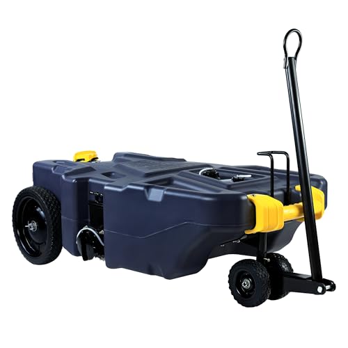Venustank 39 Gallon RV Portable Waste Tank 4 Wheel Tote Tank