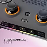 SCUF ENVISION PRO Wireless PC Only Gaming Controller - Five Remappable G-Keys - Remappable Back Paddles - Instant Triggers - ICUE Compatible - Steel Gray