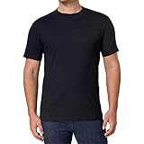 Kirkland Signature Men's Crew Neck Tee 100% Combed Heavyweight Cotton T-Shirts (Pack of 6), Black, X-Large