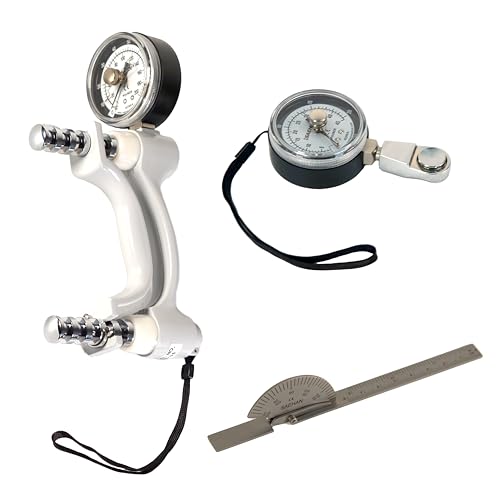Saehan Hand Evaluation 3 Piece Kit - Dynamometer, Pinch Guage, Finger Goniometer