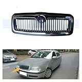 Car Front Bumper Grill Mask Radiator Grille Compatible For Skoda Octavia 2001-2005 Car Front Bumper Mesh Grille