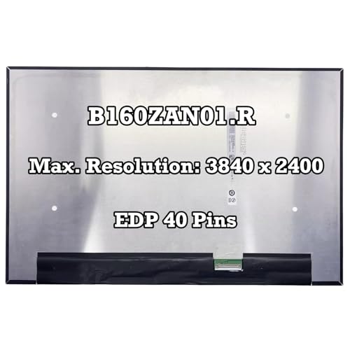 Replacement B160ZAN01.R 16.0 inch 4k 3840×2400 40pins Laptop LCD Screen Display Panel