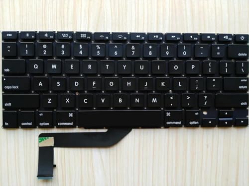 for 1pcs US Keyboard for 1pcs 15 Retina A1398 MC975 MC976 Laptop Black