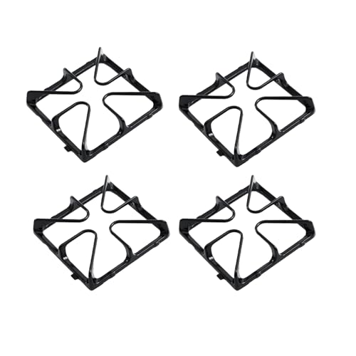 WB31K10034 Burner Grates XL44 Stove Replacement Parts for GE Stove Grates Cooktop Parts GE Gas Range Grates Stove Top Burner Grates JGBP29MEM1BS GE Oven Grates Cooktop Grates Stove Rack Set 4 Pcs
