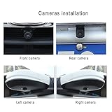 Weivision Super Hd 1080P Car 360 Degree Bird View Surround System DVR Record Backup Camera Parking Monitoring with HD Sensor