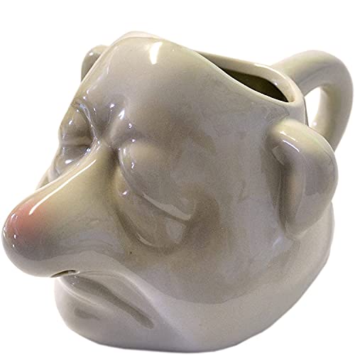 Funny Egg Yolk Separator, Ceramic Egg Yolk White Running Nose Separator Mug, Egg Divider Filter Tool, Household Kitchen Gadget Tools for Baking, Gag Gift Fun White Elephent Gift