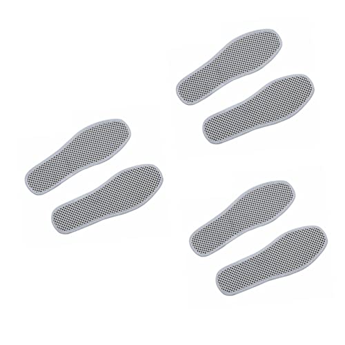 Abaodam 3pcs Self-Heating Magnetic Foot Massage Insoles Warm Shoe Pads for White -Fatigue Inserts to Circulation Relieve Tired Feet for Men Women