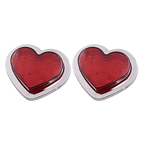 jdm 2PCS Red Heart Shaped Side Marker/Accessory/LED Light/Turn Signal