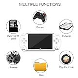 10000 Games Built-in 4.3'' Retro Portable Mini Handheld Video Game Console 8GB 128-Bit LCD Kids Color Game Player Built-in 10000 games(White)