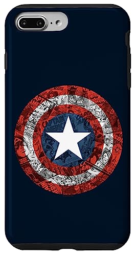 iPhone 7 Plus/8 Plus Marvel Captain America Comic Shield Case