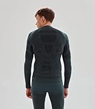 UltramaxCELL Functional Sportswear Men’s Long Sleeve Lightweight Compression Shirt (US, Alpha, X-Large, Regular, Regular, Blue Green)