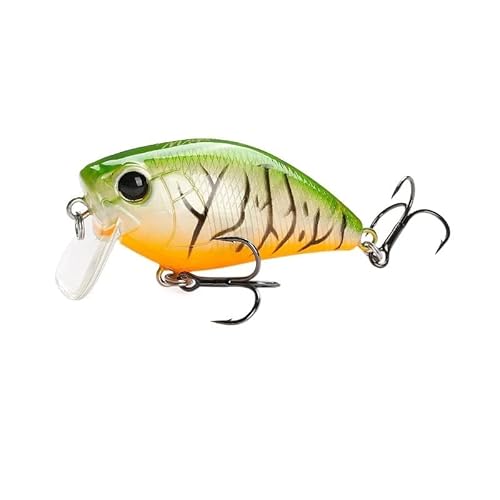 HUFFA 1.97in 8.5g 50F Shallow Run Crankbait Fishing Lure Floating Hard Baits River Lake Fishing Model (Color : Magician 50F-I, Size : 50mm 1.97in 8.5g)