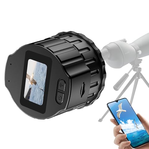 64GB WiFi Telescope Camera Eyepiece: 1080P FHD Video Recording, 1.5" Screen Electronic Eyepiece, Planetary Camera for 28mm-50mm Scopes, Telescope and Microscope Accessories for Astrophotography