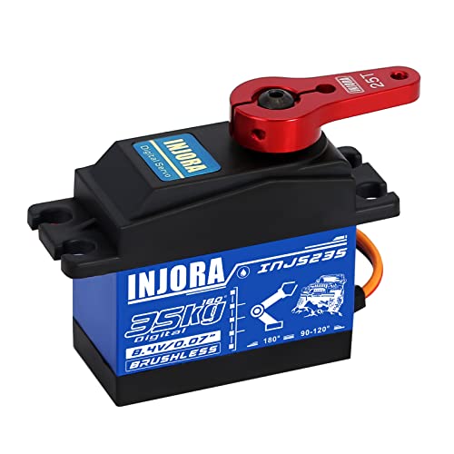 INJORA 35KG Brushless Waterproof High Voltage Servo Motor High Torque Digital Servo for RC Car Model