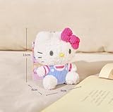 Miokkley Hello Plush Kitty Keychain 4.5” Inch Stuffed Plushie Purse Decorations Bag Charms Backpack Lucky Doll Gift for Women