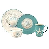 Certified International Ocean View 16 Piece Dinnerware Set, Serice for 4