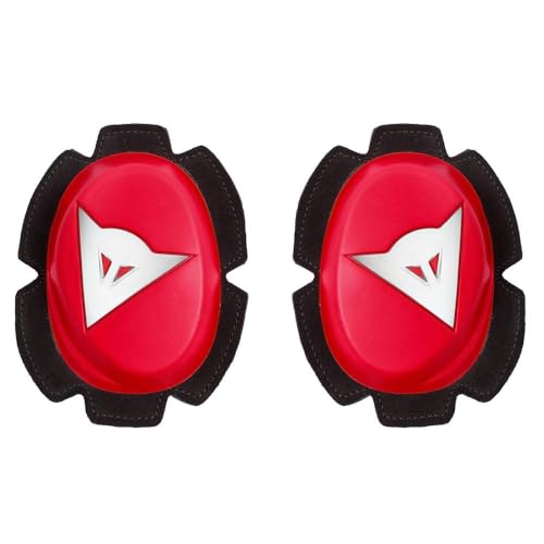 Dainese Motorcycle Knee Slider, Red/White, Size N