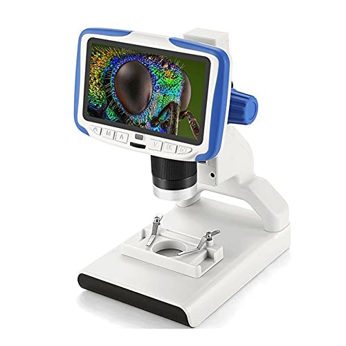 IGZVMBO 200X Digital Microscope 5'' Display Screen Video Microscope Electron Microscope Present Scientific Biology Tool