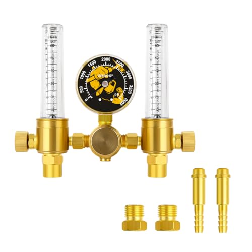 Weldmonger Dual Output Argon Regulator Flowmeter