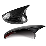 CKE 2pcs Compatible with Honda Civic 2025 2024 2023 2022 Accessories Aggressive Look Sport Door Side Mirror Cover Exterior Rearview Mirror Guard Cover Trims -Carbon Fiber Style