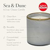 LAFCO New York Classic Candle, Sea & Dune - 6.5 oz - 50-Hour Burn Time - Reusable, Hand Blown Glass Vessel - Made in The USA