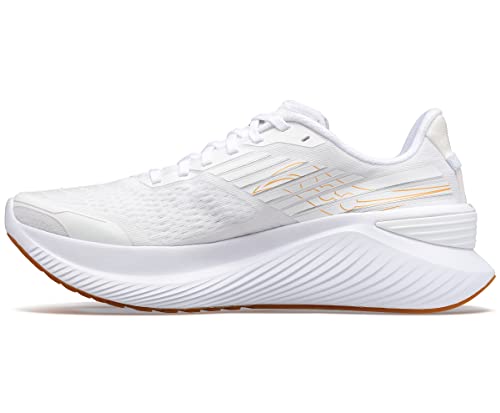 Saucony Men's Endorphin Shift 3 Running Shoe, White/Gum, 9.5