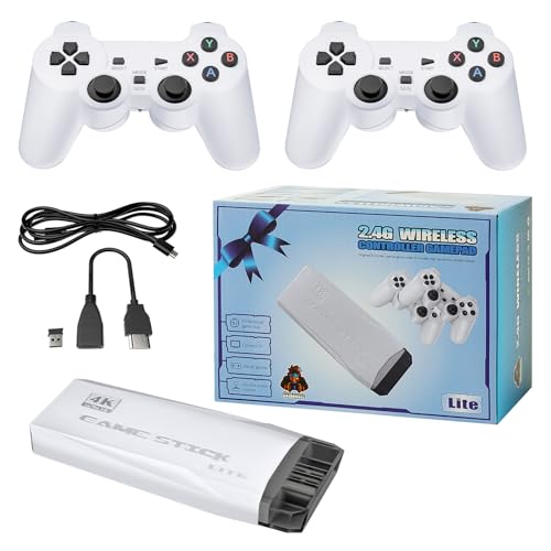 DOLSAO Upgraded 20000+ games Retro Game Console Video Gaming: 64G HDMI Game Stick 4K Mini Nes Classic Edition Game System Emulator Consola De Videojuegos 2.4G Wireless Plug and Play Video Games for TV