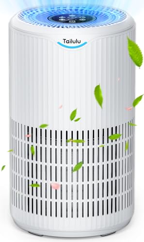 Air Purifiers for Home Large Room Up to 1500 Sq Ft, Tailulu H13 HEPA Air Purifier for Pet Dander Smoke Odor Dust Pollen, Air Filter for Bedroom Living Room, Kitchen, Office, Sleep Mode