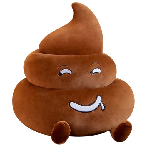 BEAHING Poop Pillow 13.8 Inch Cute Poop Plush Pillows Soft and Skin-Friendly Poop Doll Shape Funny Pillow Poo Gifts for Friends Home Office Coffee Store Decor Funny Style, Poop Pillow